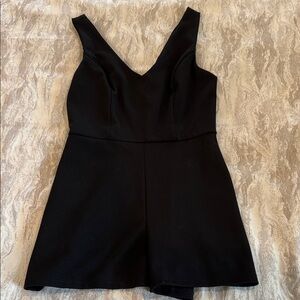 Women’s Elegant Black Sleeveless Romper